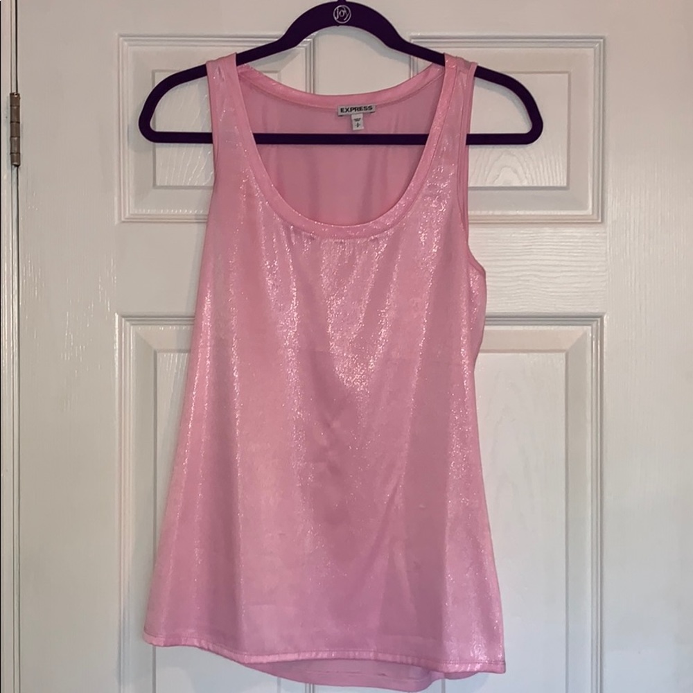 Express pink sparkly top. Size small